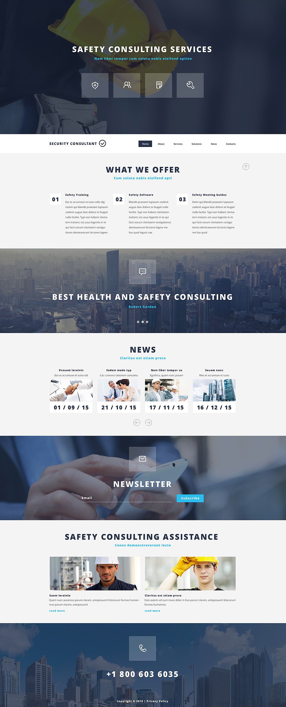 Security Adviser Website Template New Screenshots BIG