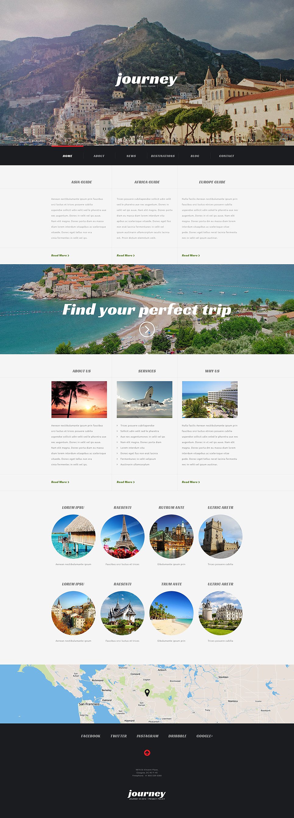 Travel Responsive WordPress Theme New Screenshots BIG