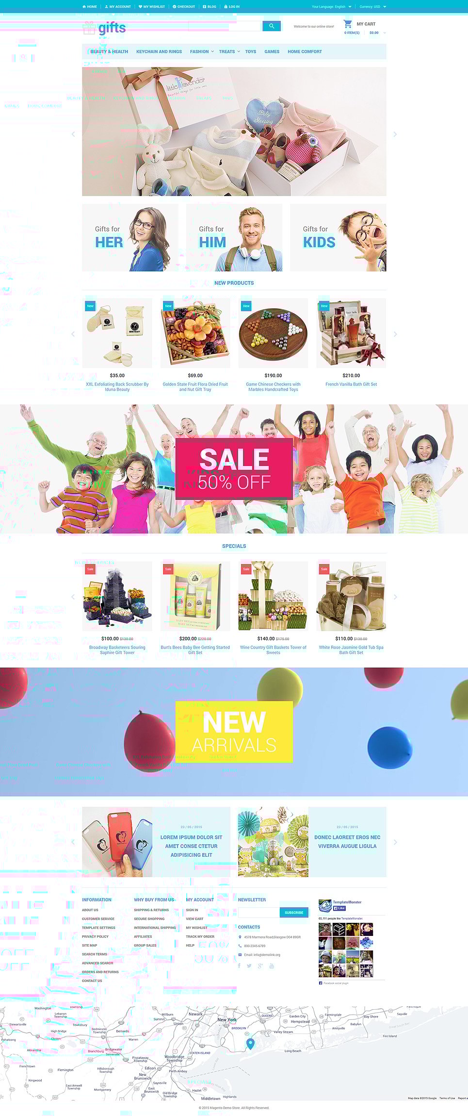 Unique Gifts Magento Theme New Screenshots BIG