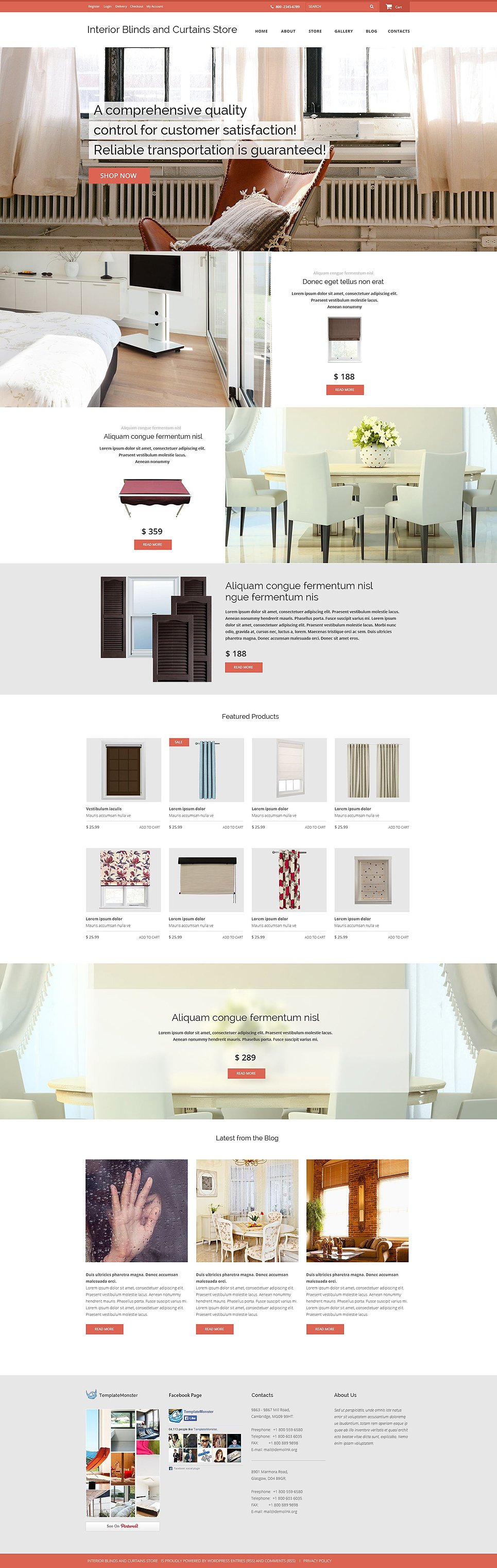 Window Covering WooCommerce Theme New Screenshots BIG