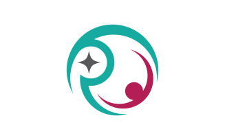 Adoption care community network and social logo design v3.36