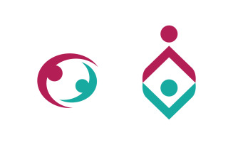 Adoption care community network and social logo design v3.37