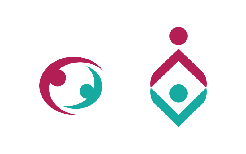 Adoption care community network and social logo design v3.37 Logo Template