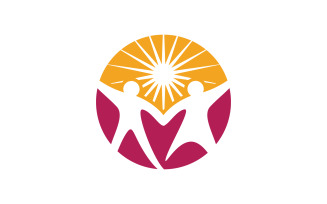 Adoption care community network and social logo design v3.38