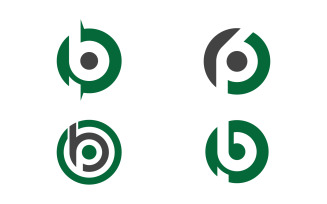 Business P letter logo design vector template v1.3