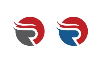 Business R letter logo design vector template v1.1