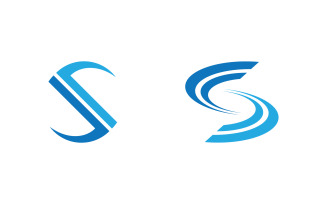 Business S letter logo design icon vector template v3.8