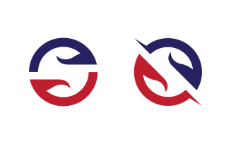 Business S letter logo design icon vector template v3.9