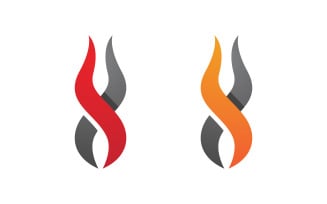 Flames Logo icon illustration vector design template v3.11