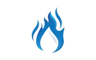 Flames Logo icon illustration vector design template v3.17
