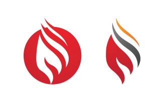 Flames Logo icon illustration vector design template v3.9