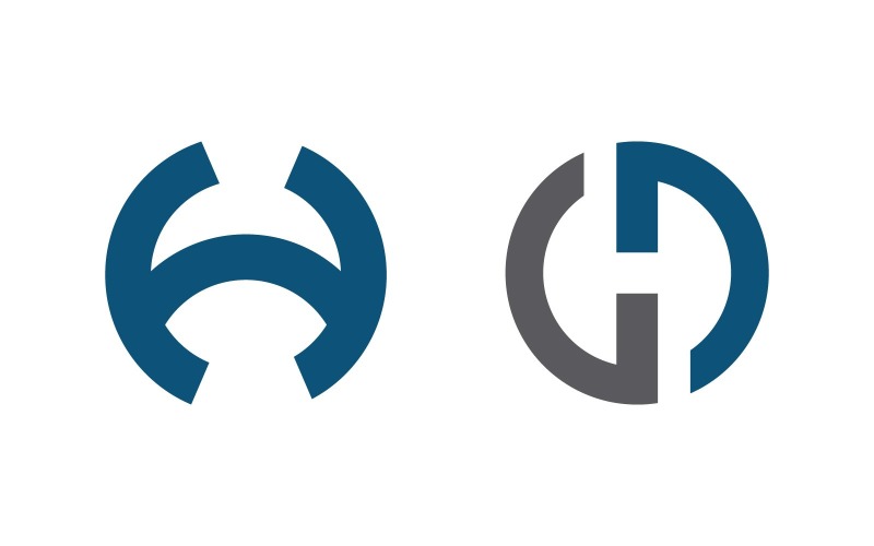 H Logo Letter Modern Logo illustration Template design v1.2 Logo Template