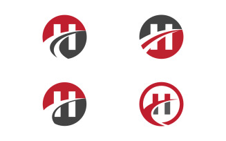 H Logo Letter Modern Logo illustration Template design v1.4