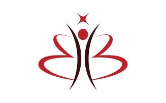 Healthy life Human character logo sign illustration v3.27