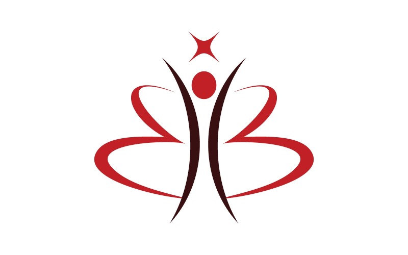 Healthy life Human character logo sign illustration v3.27 Logo Template