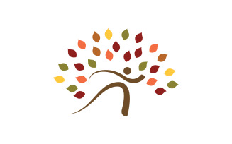 Healthy life Human character logo sign illustration v3.29