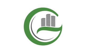 Home industrial Property concept icon logo illustration v3.43