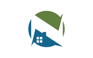 Home industrial Property concept icon logo illustration v3.44