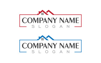 Home industrial Property concept icon logo illustration v3.46