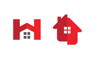 Home industrial Property concept icon logo illustration v3.47