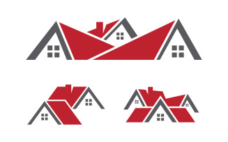 Home industrial Property concept icon logo illustration v3.50