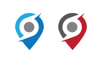 Location point icon vector illustration design Template v3.2