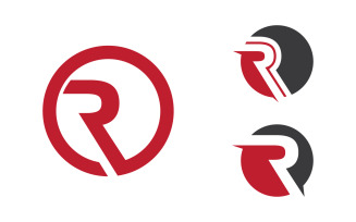 Business R letter logo design vector template v1.2