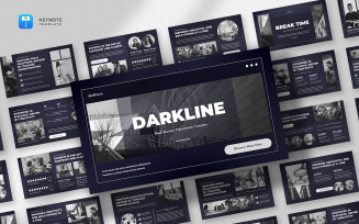 Darkline - Black Keynote Template