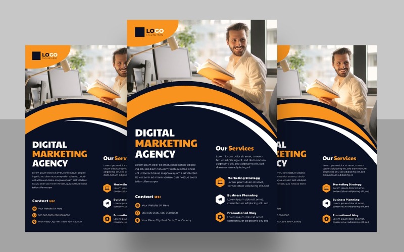 Digital Marketing Agency Flyer Template Ver-15 Corporate Identity