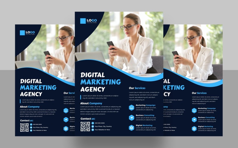 Digital Marketing Agency Flyer Template Ver-19 Corporate Identity