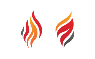 Flames Logo icon illustration vector design template v3.16