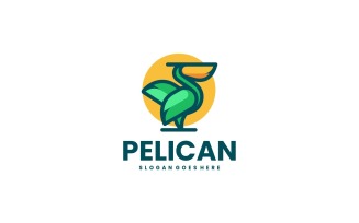 Mascot Modern Pelican Logo Design