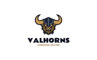 Mascot Viking Horn Logo Design