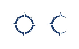 Modern Compass Logo vector ion illustration design v3.1