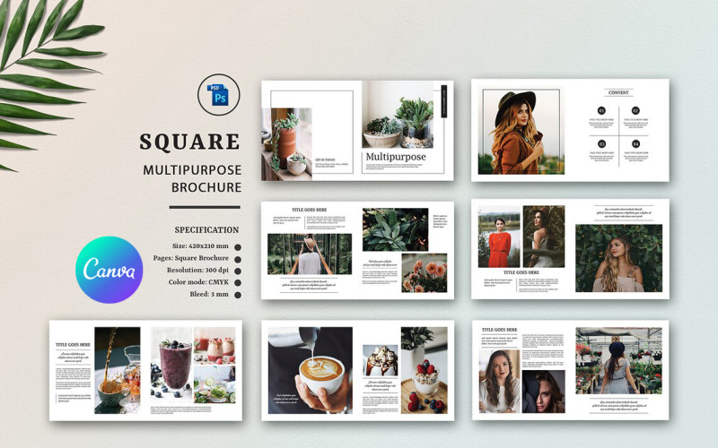 Multipurpose Square Brochure Template Corporate Identity
