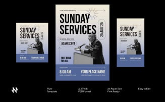 Simple Sunday Church Flyer