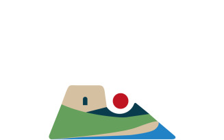 Coastal Tower Beach Logo for Tourism Branding Identity