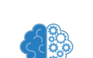 Digital Brain Neural Network Vector Illustration for Technology and AI Concepts