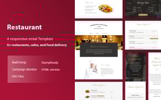 Elegant - Restaurant Email Template