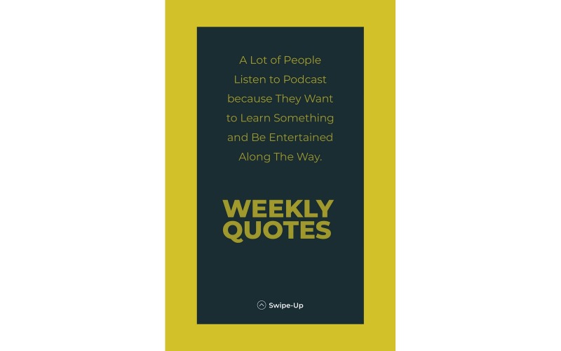 Instagram Stories Weekly Quotes Social Media