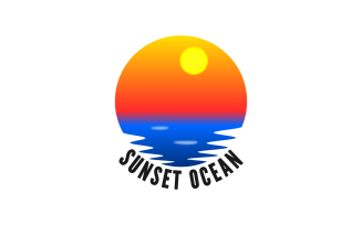 Sunset Custom Design Logo Template