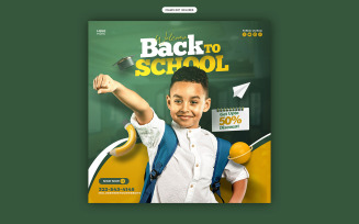 Back to School Social Media Ad Template