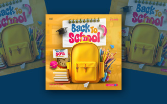 Back to School Social Media Template Pack