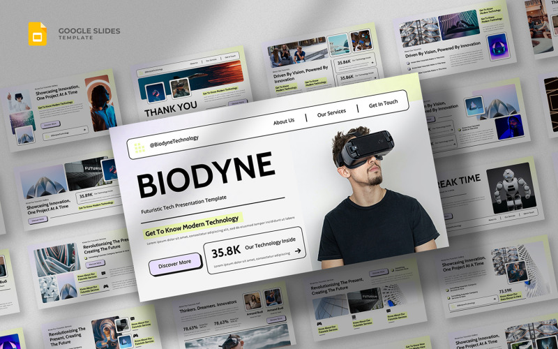Biodyne - Futuristic Google Slides Template