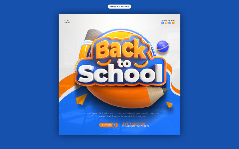 Editable Back to School Templates Social Media
