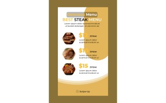 Instagram Stories Best Steak Menu