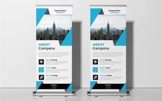 Business Roll up Display Standee Banner Template Ver-13