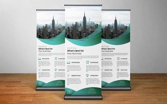 Business Roll up Display Standee Banner Template Ver-14