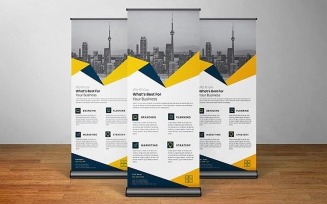 Business Roll up Display Standee Banner Template Ver-18