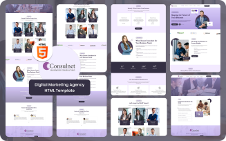 Consulnet – Corporate Business Consulting Website Template